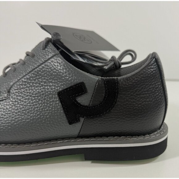 G/FORE Mens Gallivanter Pebble Leather Two Tone Charcoal Golf Shoes Sz 9.5 NWOB - Picture 8 of 14